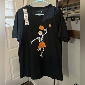 Black Skeleton Graphic T-Shirt